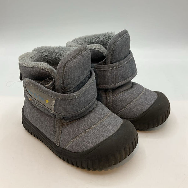 Size 5: Jan & Jun Grey Fleece Lined Rain Boots