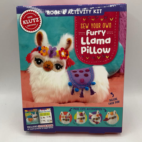 Klutz Sew Your Own Furry Llama Pillow Set