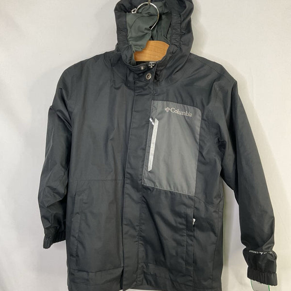 Size 4-5: Columbia Black Lined Rain Coat