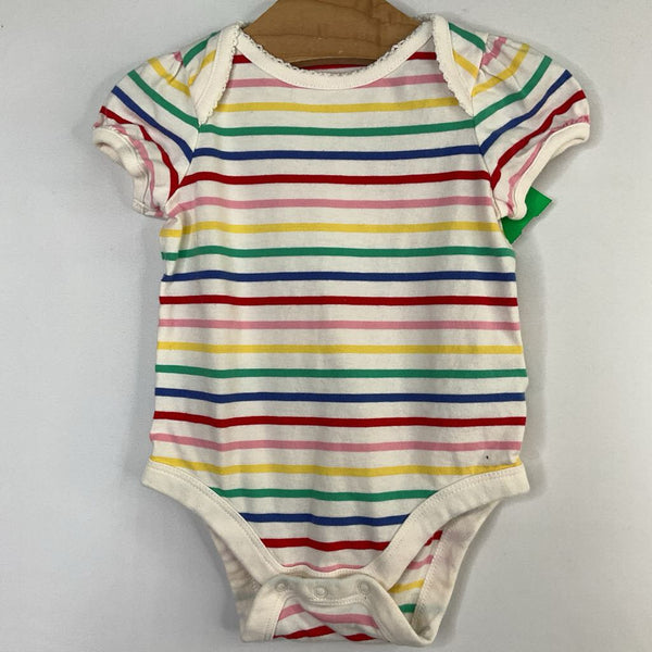 Size 3-6m: Gap White/Rainbow Striped Onesie