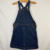Size 6-7 (120): Hanna Andersson Blue Denim Overall Dress