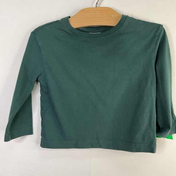 Size 2 (85): Hanna Andersson Green Long Sleeve Shirt