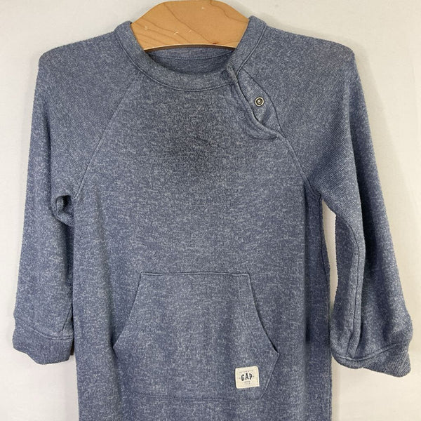 Size 18-24m: Gap Blue Knit Long Sleeve Romper