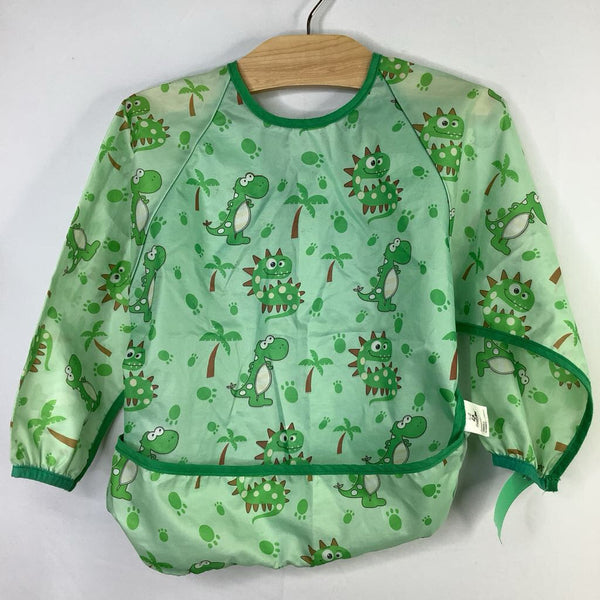 Size OS: Green/Dinosaurs Water Resistant Smock