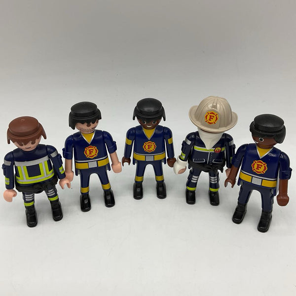 5pc Firefighter Playmobil Figurines
