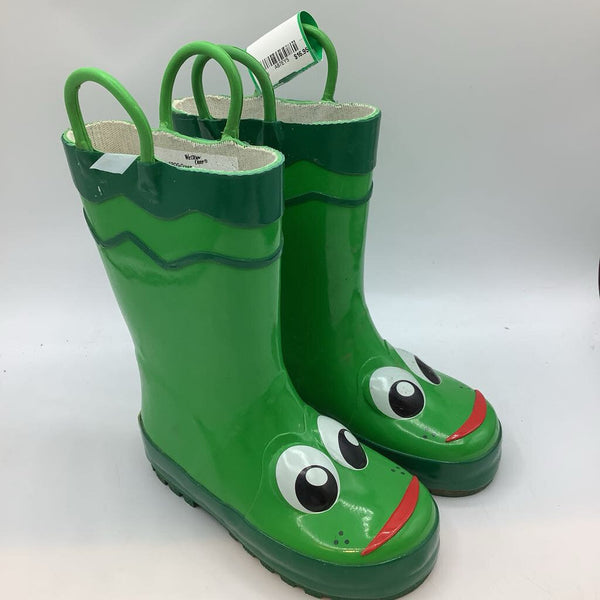 Size 8: Western Chief Green Frog Rain Boots