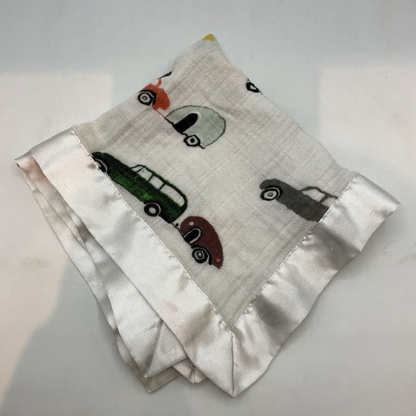 White/Colorful Cars Security Blanket
