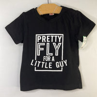 Size 12m: Black/White 'Pretty Fly for a Little Guy' T-Shirt