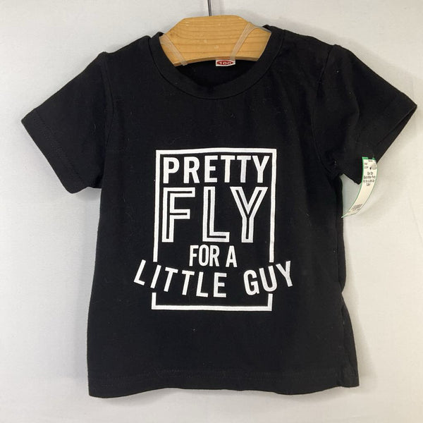 Size 12m: Black/White 'Pretty Fly for a Little Guy' T-Shirt