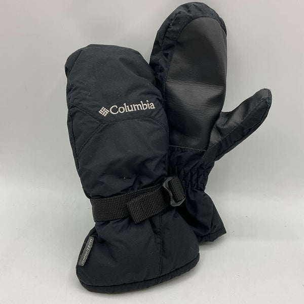 Size S (Youth): Columbia Black Fleece Lined Mittens