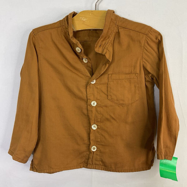 Size 2-3: Mabo Brown Button-Up Tunic