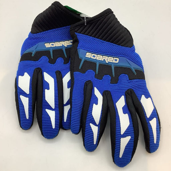 Size XS: Blue/Black Cycling Gloves