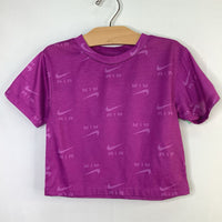 Size 4: Nike Purple Logo T-Shirt