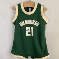 Size 12m: NBA Green Milwaukee Bucks Romper