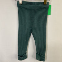 Size 6-12m (60): Hanna Andersson Green Knit Cozy Pants REDUCED