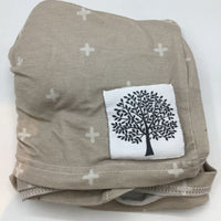 Tan/White Crosses Nursing Cover