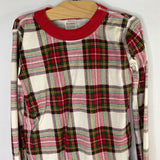 Size 10 (140): Hanna Andersson 2pc Red/White/Green Plaid Holiday 100% ORGANIC Cotton Pjs