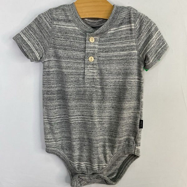 Size 6-12m: Gap Heathered Henley Onesie