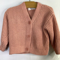 Size 3-4: H&M Pink Button-Up Cardigan