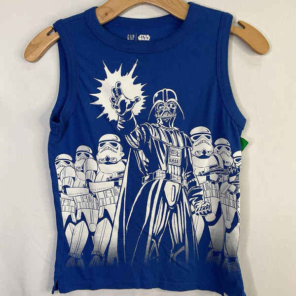 Size 8: Gap Blue/White Star Wars Tank Top