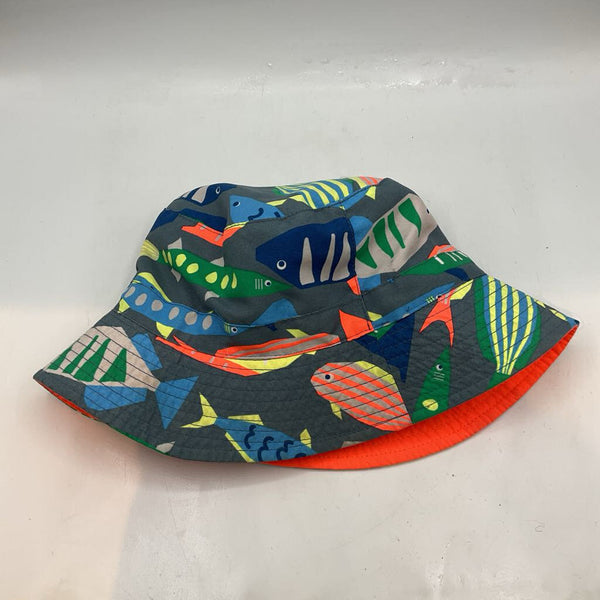 Size 4-8: Carter's Carter's Grey/Colorful Fish Summer Hat