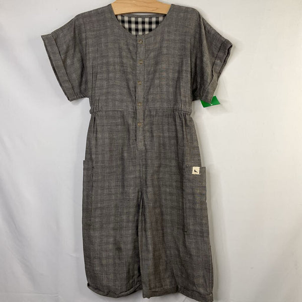 Size 3-4: Turtledove Grey Chambray Romper