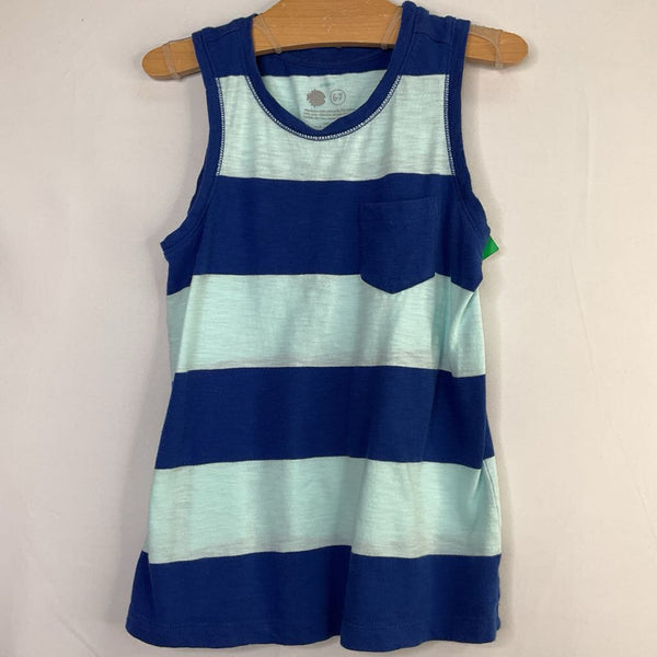 Size 6-7: Primary Blue Striped Tank