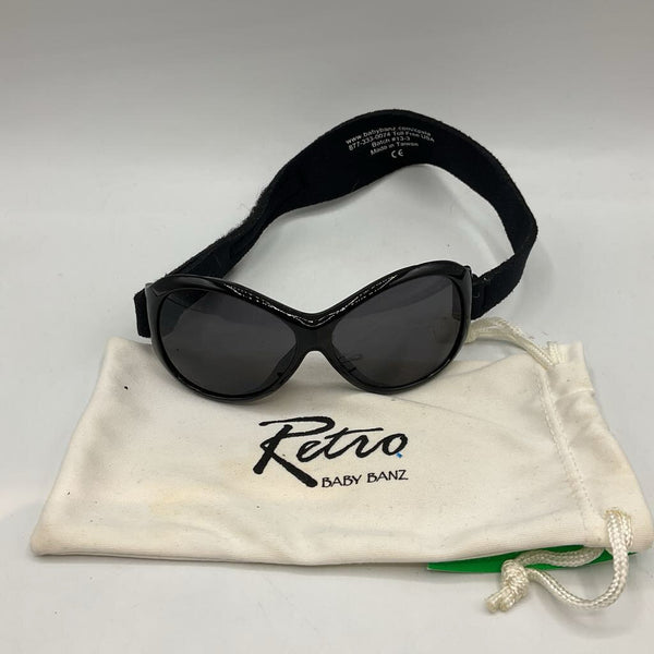 Banz Black Wraparound Sunglasses