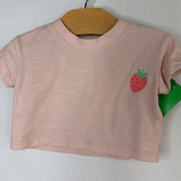 Size 0-3m: Gap Pink Strawberry T-Shirt