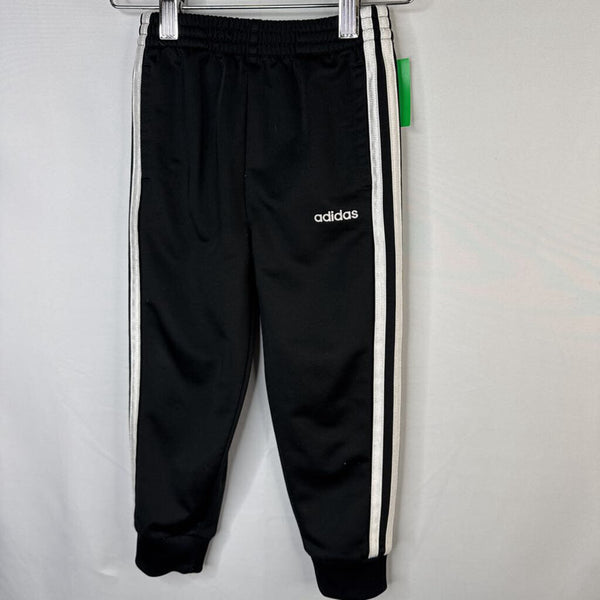 Size 3: Adidas Black/White Trim Track Pants