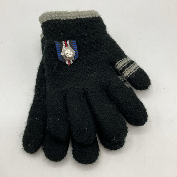 Size OS: Black Knit Gloves