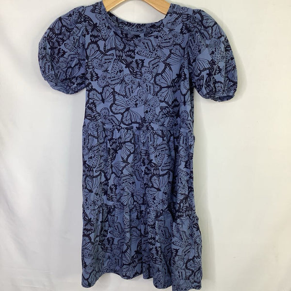 Size 8: Gap Blue Black Print Dress
