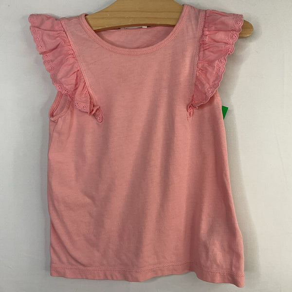 Size 4-5: Crewcuts Pink Ruffle Trim Tank