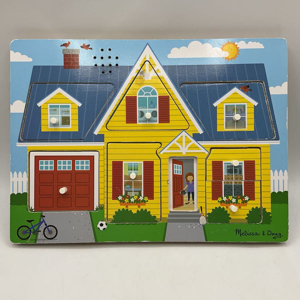 Melissa & Doug See & Hear Around The House Peg Puzzle