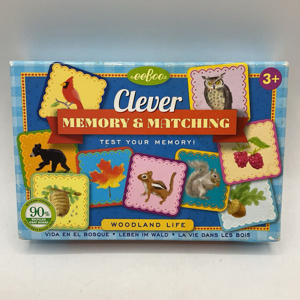 eeBoo Woodland Memory & Matching Game