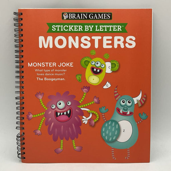 Sticker by Letter: Monsters (paperback)