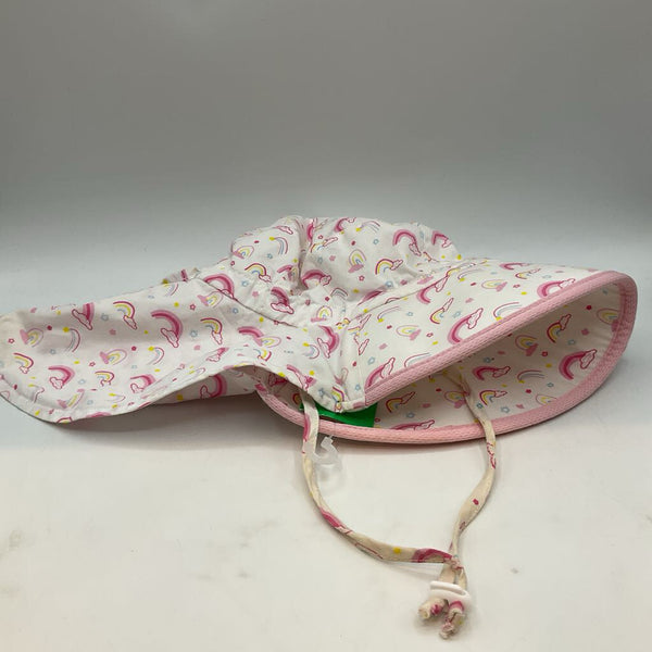 Size L (2-5): Jan & Jul White/Pink Rainbows Sunhat
