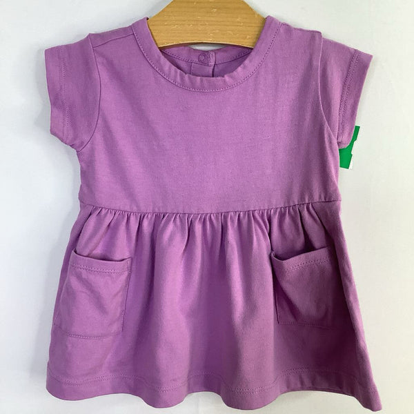 Size 3-6m: Primary Purple Pocket Dress
