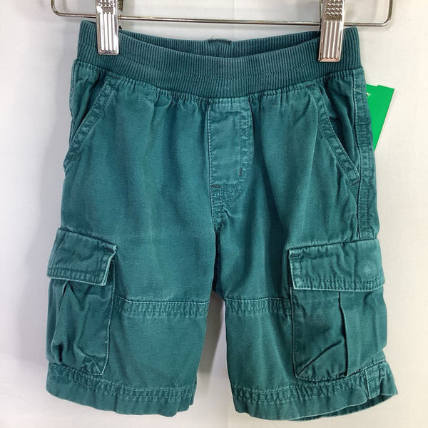 Size 3: Tea Collection Blue Stretchy Waist Cargo Shorts
