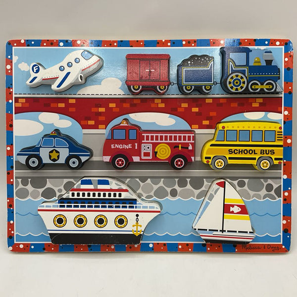 Melissa & Doug Vehicles Chunky Puzzle