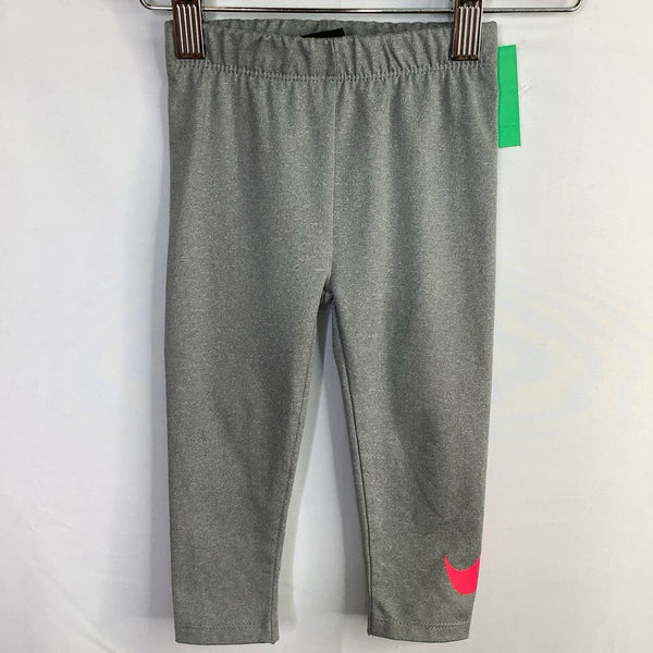 Size 18m: Nike Grey/Pink Swoop Dri-Fit Leggings