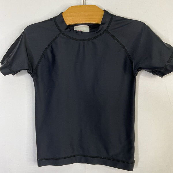 Size 3 (90): Hanna Andersson Black Short Sleeve Rash Guard Shirt