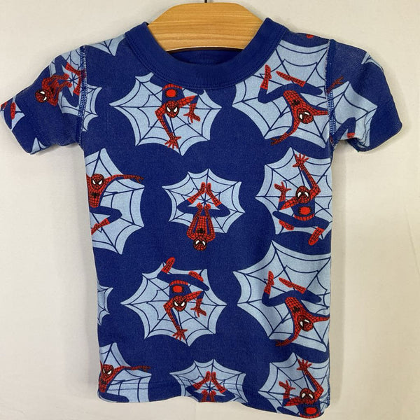 Size 3 (90): Hanna Andersson Red/Blue Spider-Man Organic Cotton 2pc Shorty PJs