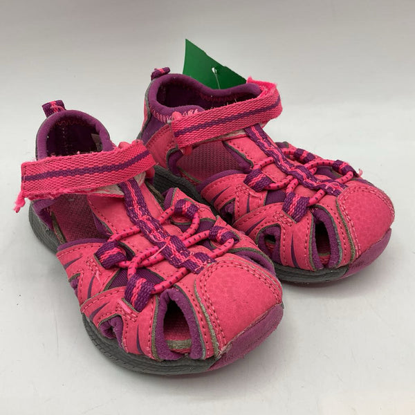 Size 5: Merrell Pink/Purple Velcro Strap Sandals