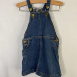 Size 3 (90): Hanna Andersson Blue Denim Overall Dress