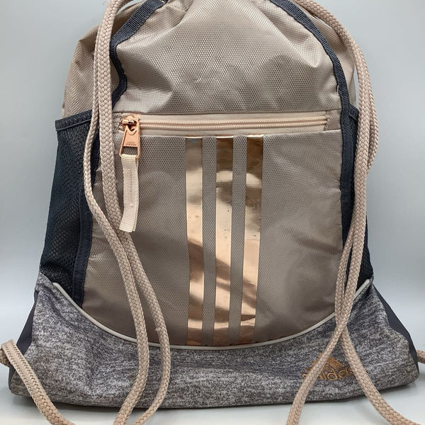 Adidas Rose Gold/Grey Drawstring Bag