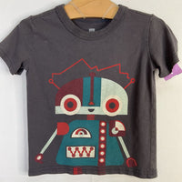 Size 18-24m: Tea Grey/Red/Blue Robot T-Shirt REDUCED