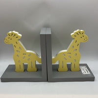 Grey/Yellow Giraffes Bookends