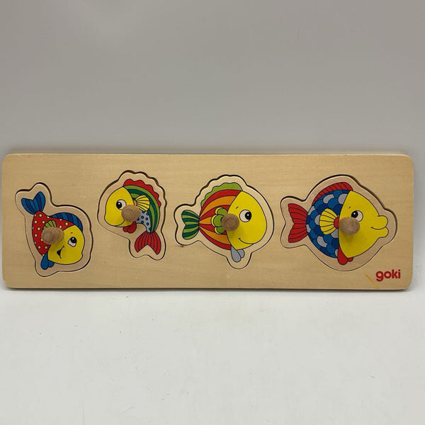 Goki Wooden Fish Peg Puzzle
