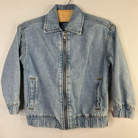 Size 3-4: H&M Blue Chambray Zip-Up Jacket